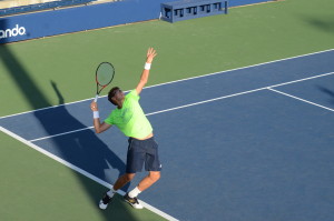 Denis Isotomin (*86 / UZB) - 1st service in practice - 1 of 5 - start - 2016 US.Open - NYC