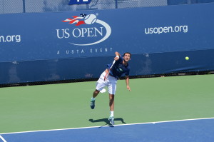 Marin Cilic (*88 / CRO) - 1st service in a practice - 1 of 4 - 2014 US.Open - NYC