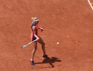 Timea Bacsinszky (*89 / SUI) - Forehand in the match - 1 of 4 - 2017 French Open - Paris